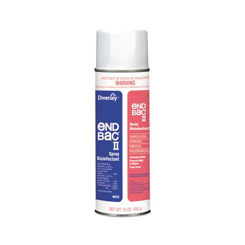 End Bac Ii Spray Disinfectant, Unscented, 15 Oz Aerosol, 12-carton