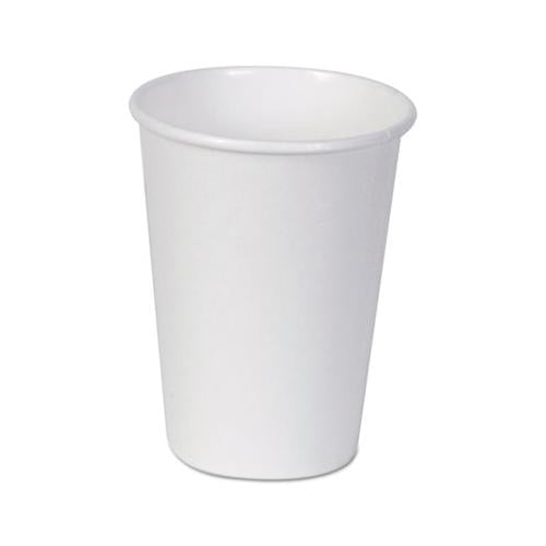 Paper Cups, Hot, 12 Oz., White, 50-bag