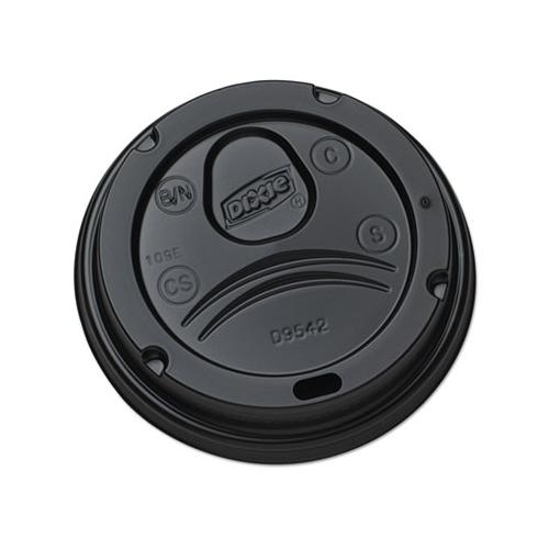 Drink-thru Lids For 10-20 Oz Cups, Plastic, Black