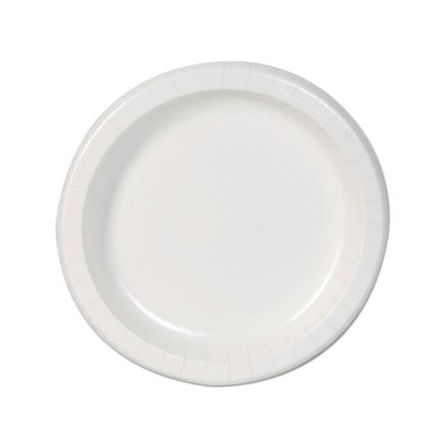 Basic Paper Dinnerware, Plates, White, 8.5" Diameter, 125-pack, 4-carton