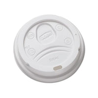 Sip-through Dome Hot Drink Lids For 10 Oz Cups, White, 100-pack, 1000-carton