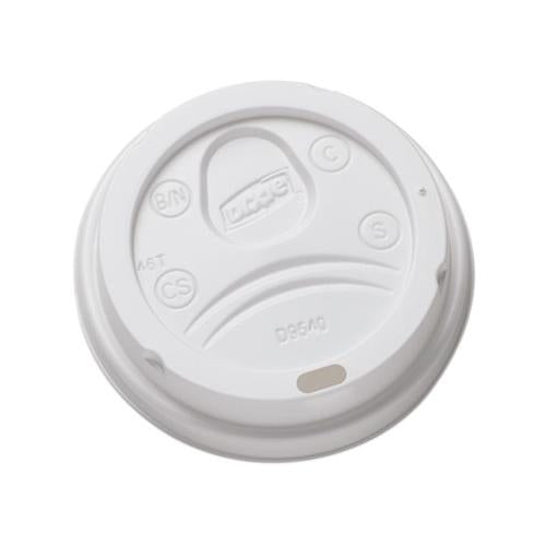 Sip-through Dome Hot Drink Lids For 10 Oz Cups, White, 100-pack, 1000-carton