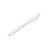 Plastic Cutlery, Heavyweight Knives, White, 1,000-carton