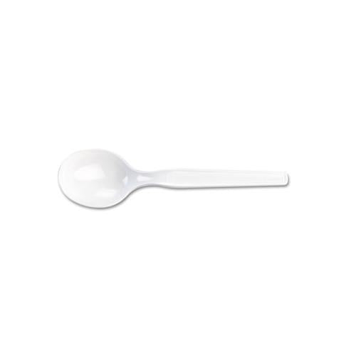 Plastic Cutlery, Heavy Mediumweight Soup Spoon, 1,000-carton