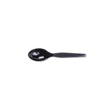 Plastic Cutlery, Heavy Mediumweight Teaspoons, Black, 1,000-carton