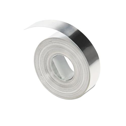 Rhino Metal Label Non-adhesive Tape, 0.5" X 16 Ft, Aluminum