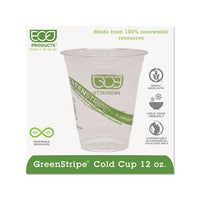 Greenstripe Renewable & Compostable Cold Cups - 12oz., 50-pk, 20 Pk-ct