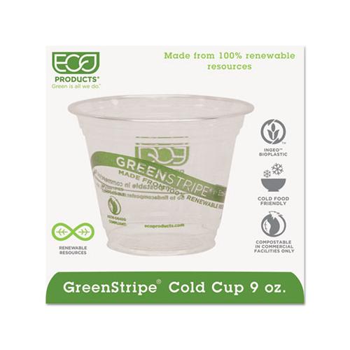 Greenstripe Renewable & Compostable Cold Cups - 9oz., 50-pk, 20 Pk-ct