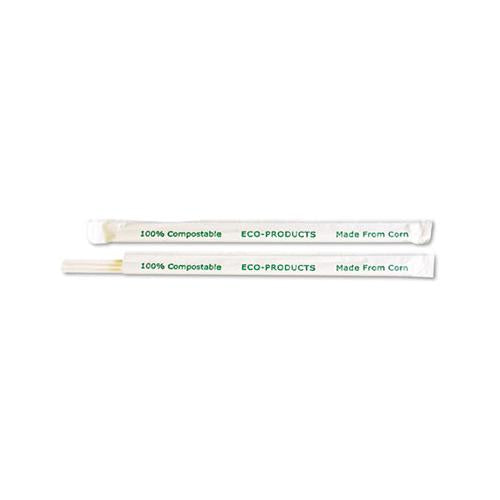 7.75" Clear Wrapped Straw - Case, 400-pk, 24 Pk-ct