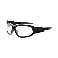 Skullerz Loki Safety Glasses-goggles, Black Frame-clear Lens, Nylon-polycarb