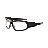 Skullerz Loki Safety Glasses-goggles, Black Frame-clear Lens, Nylon-polycarb