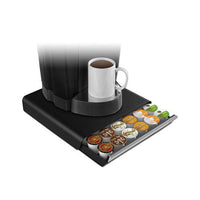 Coffee Pod Drawer, Fits 26 Pods, 14 3-4 X 13 1-4 X 2 3-4, Black