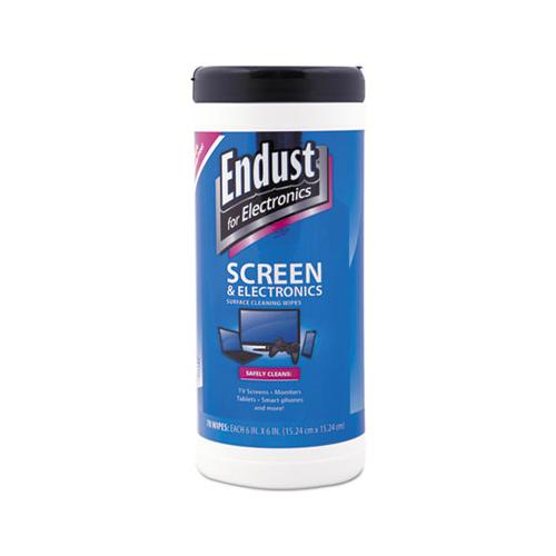 Antistatic Cleaning Wipes, Premoistened, 70-canister