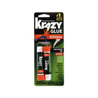 All Purpose Krazy Glue, 0.07 Oz, Dries Clear, 2-pack