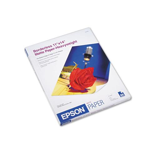 Premium Matte Presentation Paper, 9 Mil, 11 X 14, Matte Bright White, 50-pack