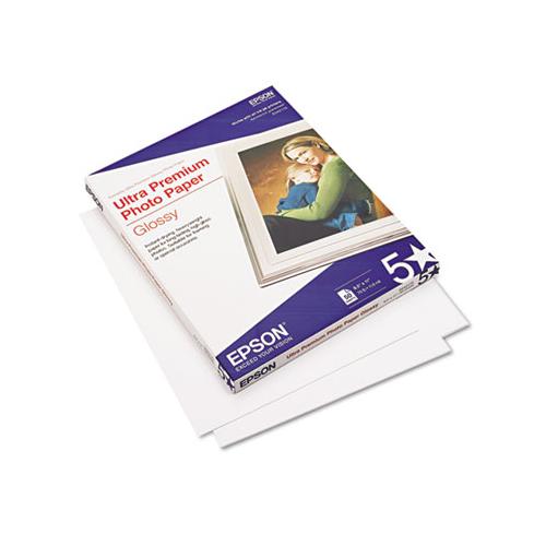 Ultra Premium Gloss Photo Paper, 11.8 Mil, 8.5 X 11, Bright White, 50-pack