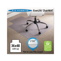 Task Series Chair Mat With Anchorbar For Carpet Up To 0.25", 36 X 48, Clear