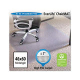 Performance Series Anchorbar Chair Mat For Carpet Up To 1", 46 X 60, Clear