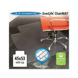 Multi-task Series Chair Mat For Hard Floors, Heavier Use, 45 X 53, Clear