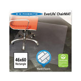 Multi-task Series Chair Mat For Hard Floors, Heavier Use, 46 X 60, Clear