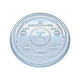 Greenware Cold Drink Lids, Fits 9, 12, 20 Oz Cups, Clear, 1000-carton