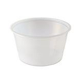 Portion Cups, 4oz, Clear, 125-sleeve, 20 Sleeves-carton