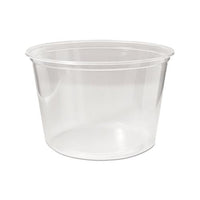 Microwavable Deli Containers, 16 Oz, Clear, 500-carton