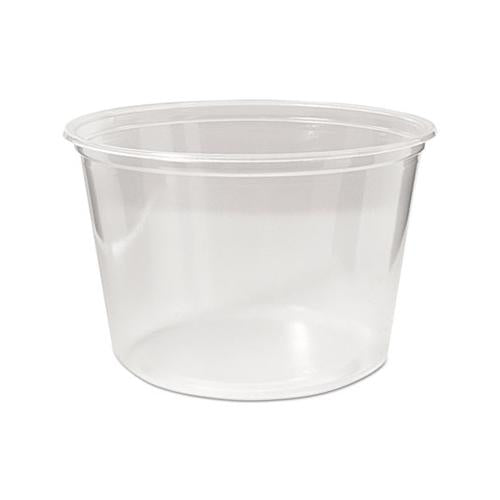 Microwavable Deli Containers, 16 Oz, Clear, 500-carton