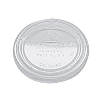 Portion Cup Lids, Fits 3.25-5.5oz Cups, Clear, 2500-carton