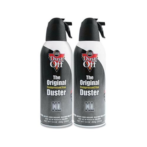 Disposable Compressed Air Duster, 10 Oz Cans, 2-pack
