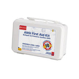 Ansi-compliant First Aid Kit, 64 Pieces, Plastic Case