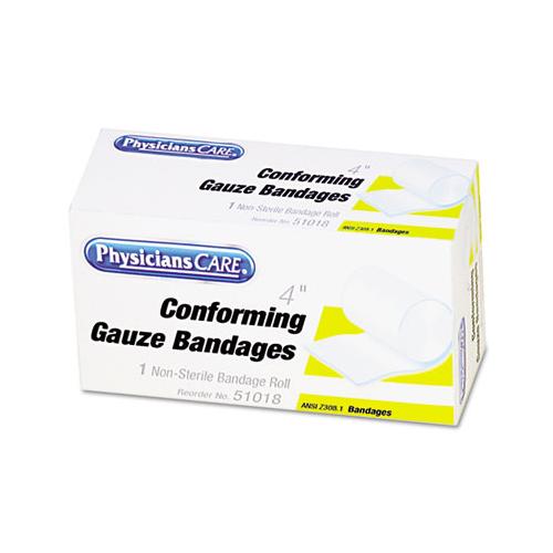 First Aid Conforming Gauze Bandage, 4" Wide