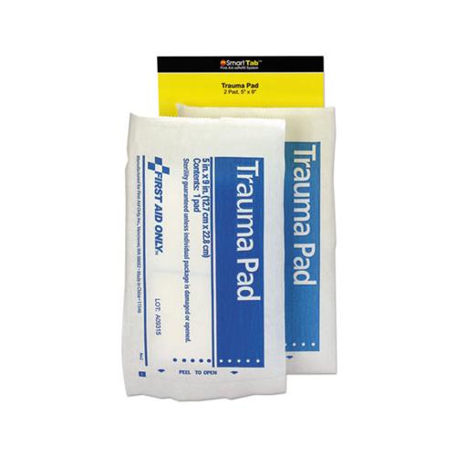 Smartcompliance Refill Trauma Pad, 5 X 9, White, 2-bag