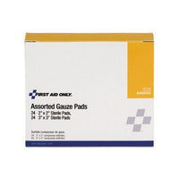 Gauze Pads, 2" X 2"; 3" X 3", 48-box