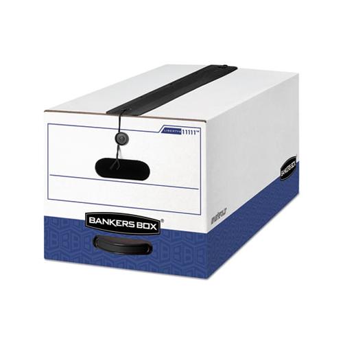 Liberty Plus Heavy-duty Strength Storage Boxes, Letter Files, 12.25" X 24.13" X 10.75", White-blue, 12-carton