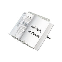 Booklift Copyholder, Plastic, One Book-pad, Platinum