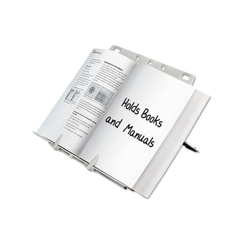 Booklift Copyholder, Plastic, One Book-pad, Platinum