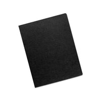 Linen Texture Binding System Covers, 11-1-4 X 8-3-4, Black, 200-pack