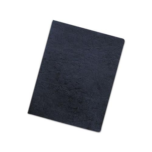 Executive Leather-like Presentation Cover, Round, 11-1-4 X 8-3-4, Navy, 50-pk