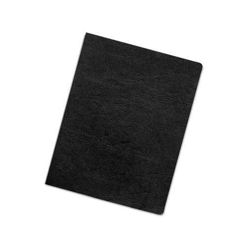 Executive Leather-like Presentation Cover, Round, 11-1-4 X 8-3-4, Black, 200-pk