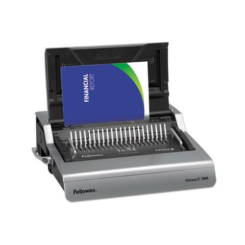 Galaxy 500 Electric Comb Binding System, 500 Sheets, 19 5-8x17 3-4x6 1-2, Gray