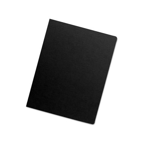 Futura Binding System Covers, Round Corners, 11 1-4 X 8 3-4, Black, 25-pack