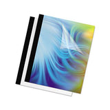 Thermal Binding System Covers, 15-sheet Cap, 11 X 8 1-2, Clear-black, 10-pack