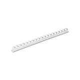 Plastic Comb Bindings, 1-2" Diameter, 90 Sheet Capacity, White, 100 Combs-pack