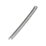 Wire Bindings, 1-4" Diameter, 35 Sheet Capacity, Black, 25-pack
