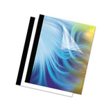 Thermal Binding System Covers, 180-sheet Cap, 11 X 8 1-2, Clear-black, 10-pack