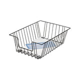 Wire Desk Tray Organizer, 1 Section, Legal Size Files, 12" X 16.5" X 5", Black