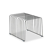 Wire Desktop Organizer, 11 Sections, Letter To Legal Size Files, 9" X 11.38" X 8", Black