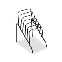 Wire Step File Jr., 6 Sections, Dl To A5 Size Files, 4.38" X 6.5" X 7.75", Black