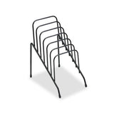 Wire Step File Jr., 6 Sections, Dl To A5 Size Files, 4.38" X 6.5" X 7.75", Black